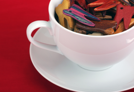 teeth in cup